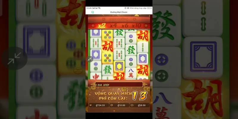 Đường Mạt Chược Hubet cực hấp dẫn với phần thưởng bùng nổ